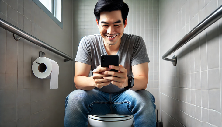 Lý do đàn ông dành nhiều thời gian trong toilet hơn phụ nữ - Ảnh 1.