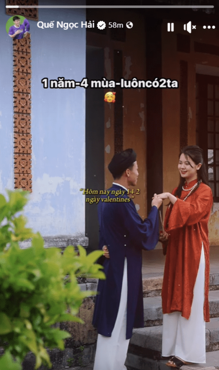 Valentine: Xuân Son chống nạng bên vợ, Hùng Dũng khoe nhà mới - Ảnh 5.