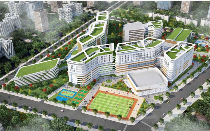 Trường đại học y dược đầu tiên trong khu 'campus y tế' chính thức đi vào hoạt động - Ảnh 2.