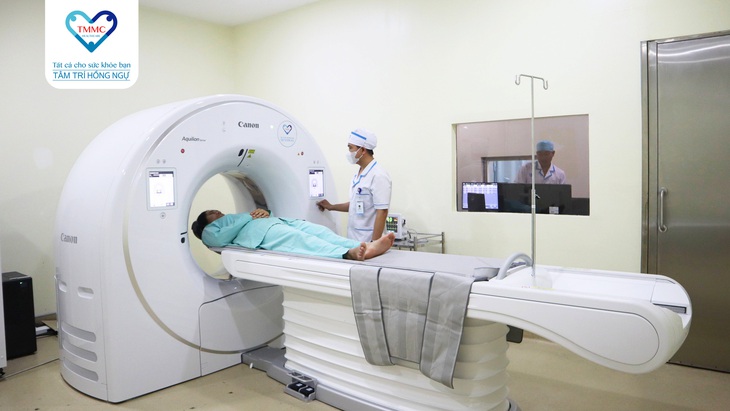 Bệnh viện Tâm Trí Hồng Ngự đưa vào hoạt động hệ thống CT Scanner tích hợp AI - Ảnh 1.