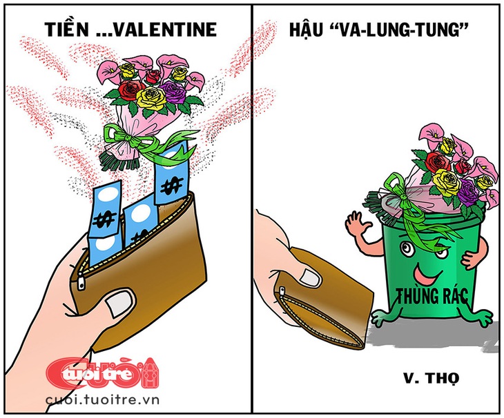 Tiền Valentine, hậu va lung tung - Ảnh 1.