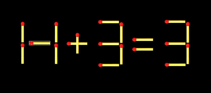 Thử tài IQ: Di chuyển một que diêm để 17+3=3 thành phép tính đúng - Ảnh 1.