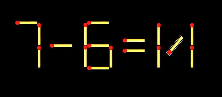 Thử tài IQ: Di chuyển một que diêm để 7-1=17 thành phép tính đúng - Ảnh 1.