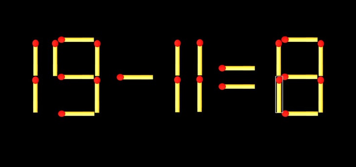 Thử tài IQ: Di chuyển một que diêm để 8+9=0 thành phép tính đúng - Ảnh 1.