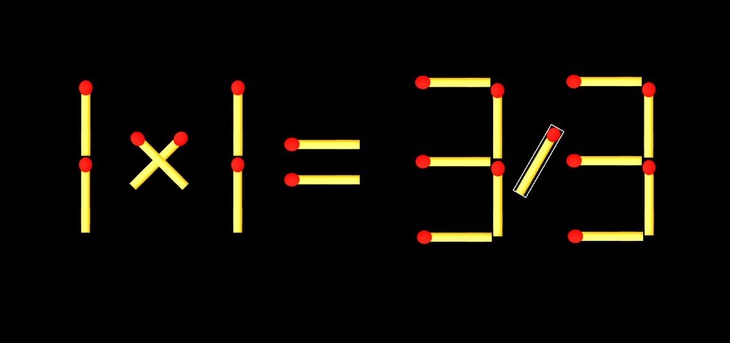 Thử tài IQ: Di chuyển một que diêm để 1x1=39 thành phép tính đúng - Ảnh 1.