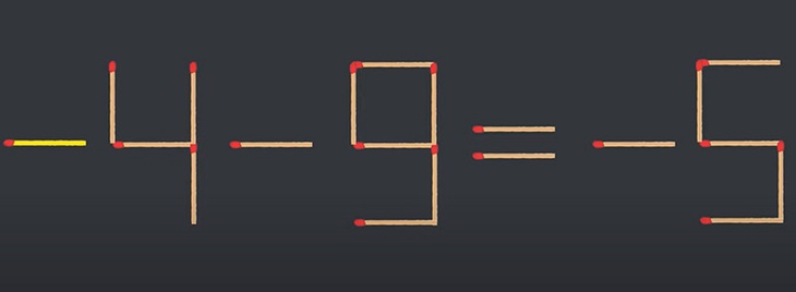 Thử tài IQ: Di chuyển một que diêm để 1-0=9-1 thành phép tính đúng - Ảnh 1.