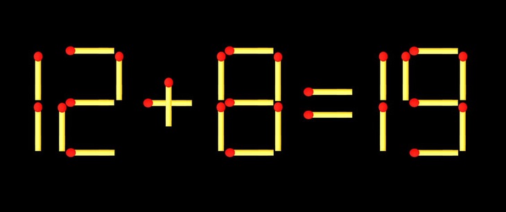 Thử tài IQ: Di chuyển một que diêm để 6+12=7 thành phép tính đúng - Ảnh 3.