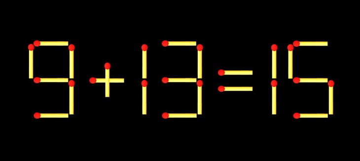 Thử tài IQ: Di chuyển một que diêm để 6+12=7 thành phép tính đúng - Ảnh 2.