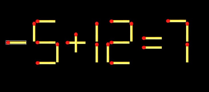 Thử tài IQ: Di chuyển một que diêm để 6+12=7 thành phép tính đúng - Ảnh 1.