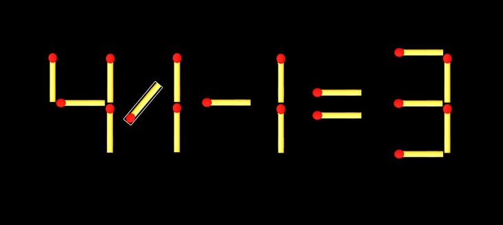 Thử tài IQ: Di chuyển một que diêm để 47-1=3 thành phép tính đúng - Ảnh 1.