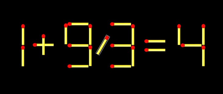 Thử tài IQ: Di chuyển một que diêm để 1+99=4 thành phép tính đúng - Ảnh 1.