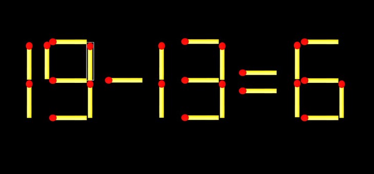 Thử tài IQ: Di chuyển một que diêm để 15-13=8 thành phép tính đúng - Ảnh 1.