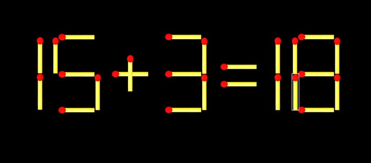 Thử tài IQ: Di chuyển một que diêm để 1+99=4 thành phép tính đúng - Ảnh 1.