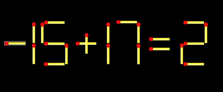 Thử tài IQ: Di chuyển một que diêm để 19+17=2 thành phép tính đúng - Ảnh 1.