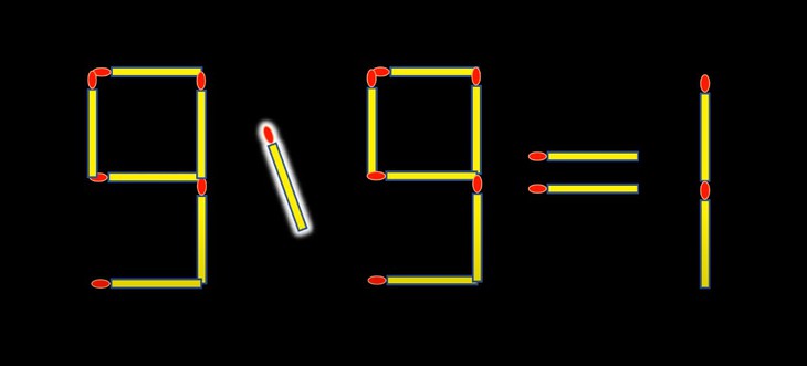 Thử tài IQ: Di chuyển một que diêm để 4-7=9 thành phép tính đúng - Ảnh 1.