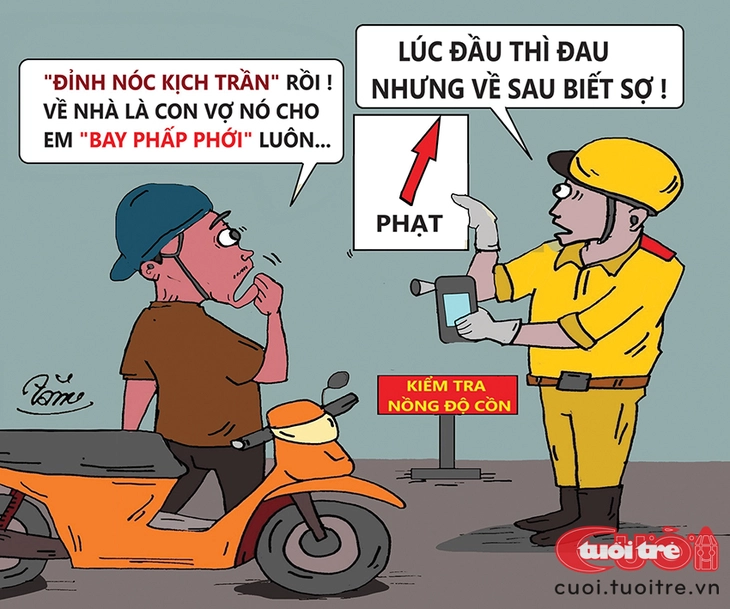 Quá đau vì vi phạm nồng độ cồn 'đỉnh nóc kịch trần' - Ảnh 1.