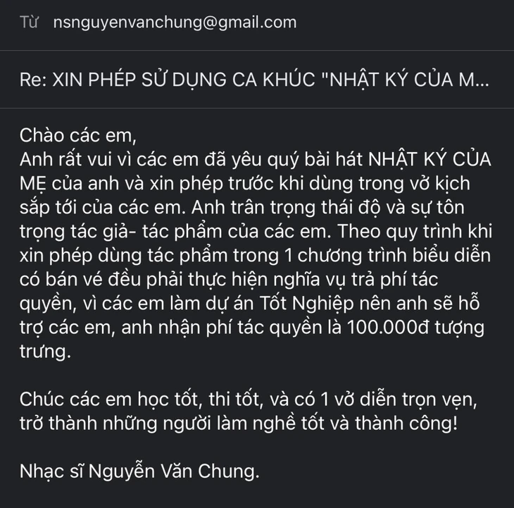 Nguyễn Văn Chung lấy 100.000 đồng phí tác quyền Nhật ký của mẹ, dân mạng tranh cãi - Ảnh 2.