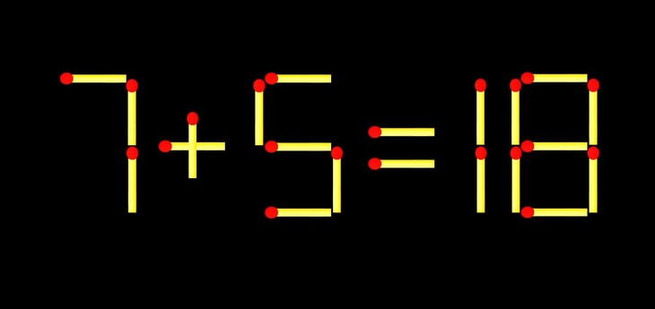 Thử tài IQ: Di chuyển một que diêm để 188=3 thành phép tính đúng - Ảnh 2.