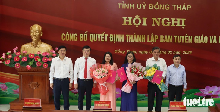 Đồng Tháp công bố lập Ban Tuyên giáo và Dân vận Tỉnh ủy - Ảnh 2.