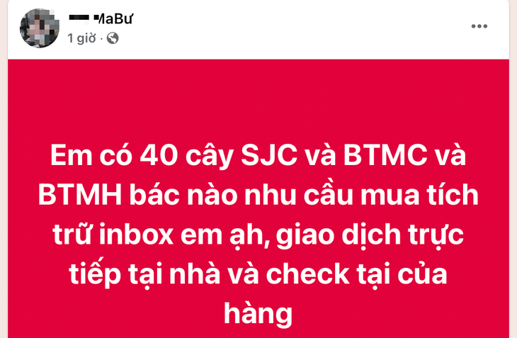 Giá vàng tăng 'đỉnh nóc kịch trần', lên mạng bán vàng sang tay tránh khoản chênh mua vào bán ra - Ảnh 3.