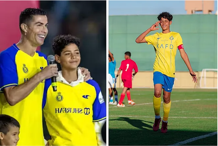 Con trai của Cristiano Ronaldo ghi 10 bàn trong một trận đấu của Al Nassr - Ảnh 1.