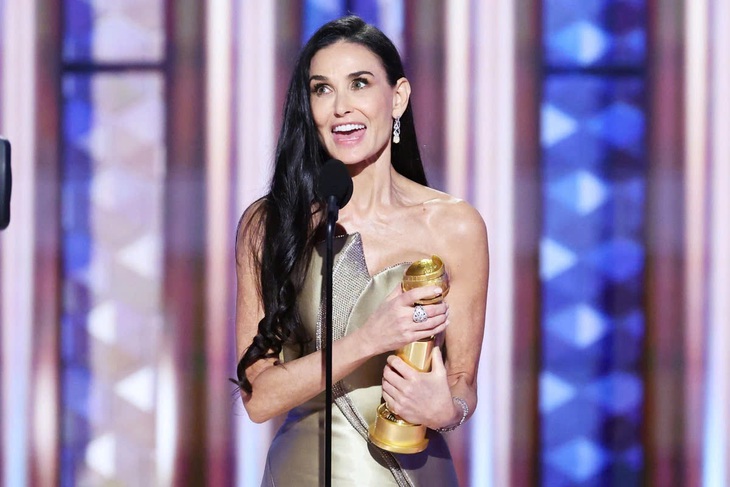 Demi Moore thắng giải Nữ chính xuất sắc tại Critics Choice Awards 2025 - Ảnh 3.