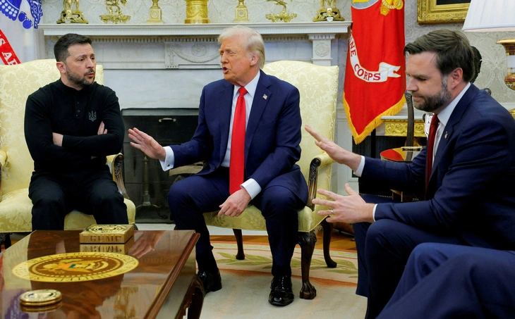 Đấu khẩu Trump - Zelensky: Đảng Cộng hòa chỉ trích Zelensky, Dân chủ công kích Trump - Vance - Ảnh 1.