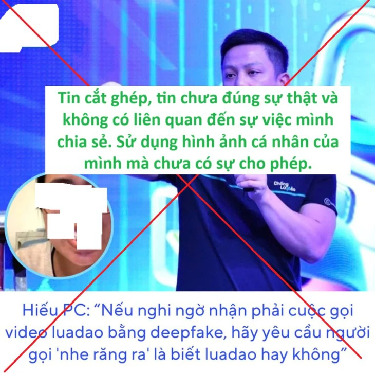 Chuyên gia an ninh mạng Hiếu PC cũng bị cắt ghép， đăng tin sai quanh vụ 'nhe răng' - Ảnh 1.