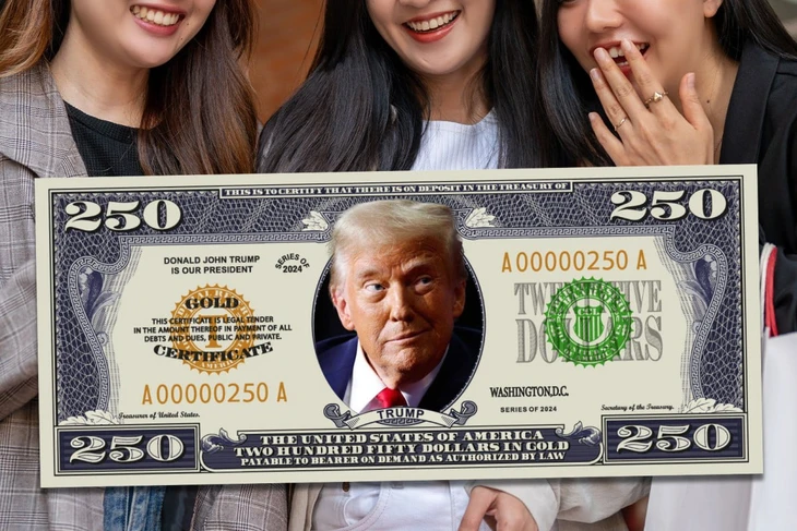 Đề xuất in ảnh ông Trump lên tờ 250 USD khiến người Trung Quốc cười nghiêng ngả - Ảnh 1.