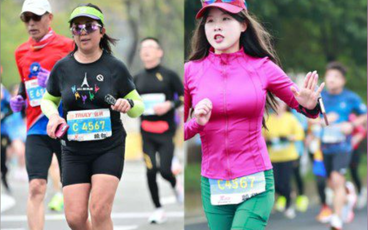 Runner người Pháp chạy marathon bằng... giày cói - Ảnh 2.