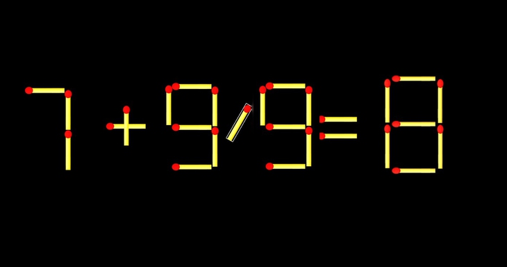 Thử tài IQ: Di chuyển một que diêm để 7+99=8 thành phép tính đúng - Ảnh 2.