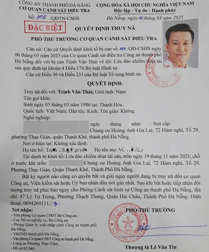 Phát lệnh truy nã đặc biệt nghi phạm nằm trong đường dây lừa đảo của Mr. Pips Phó Đức Nam - Ảnh 1.