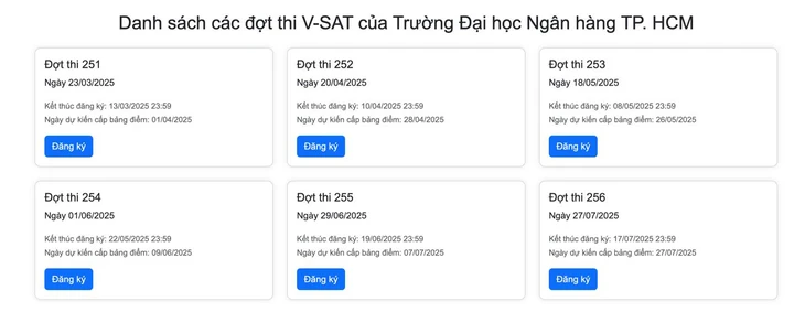 Hàng chục đợt thi đánh giá đầu vào đại học trên máy tính V-SAT sắp diễn ra - Ảnh 2.