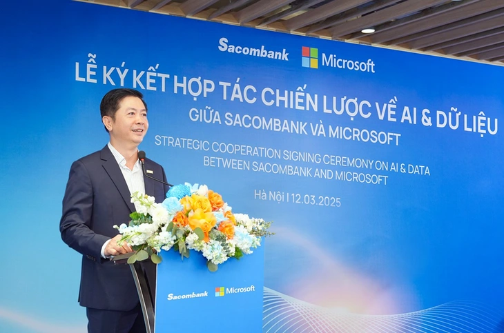 Sacombank và Microsoft Việt Nam ký kết hợp tác chiến lược về AI và dữ liệu - Ảnh 3.