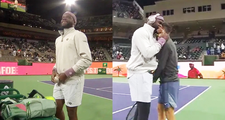 Fan cười nghiêng ngả khi Frances Tiafoe đi thi đấu nhưng quên mang… vợt - Ảnh 1.