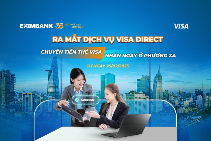 Eximbank chính thức ra mắt dịch vụ chuyển tiền quốc tế đến thẻ Visa - Ảnh 1.