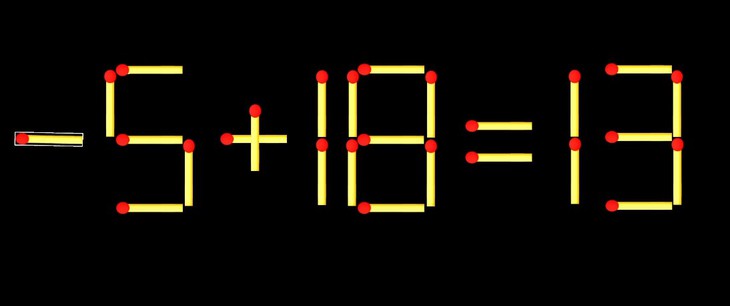 Thử tài IQ: Di chuyển một que diêm để 1x8=07 thành phép tính đúng - Ảnh 1.