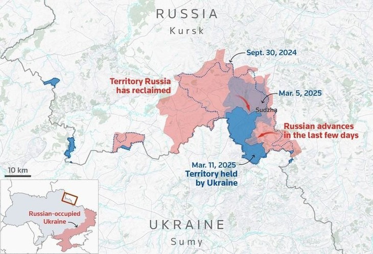 Toàn cảnh về Kursk: Ukraine trước nguy cơ mất trắng - Ảnh 2.