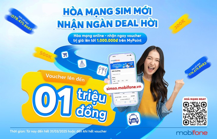 MobiFone tặng voucher và quà cho khách hàng hòa mạng SIM mới - Ảnh 1.