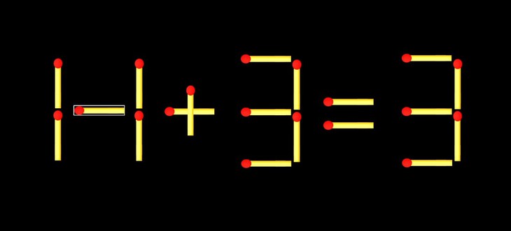 Thử tài IQ: Di chuyển một que diêm để 17+3=3 thành phép tính đúng - Ảnh 1.