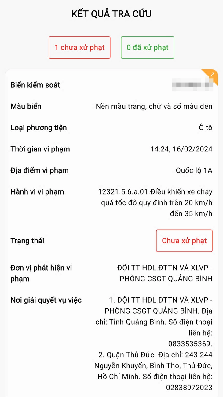 Lỗi phạt nguội quá thời hiệu, phải vượt hơn 1.000km đóng phạt? - Ảnh 1.