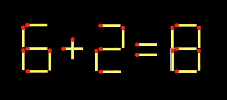 Thử tài IQ: Di chuyển một que diêm để 87-1=6 thành phép tính đúng - Ảnh 1.