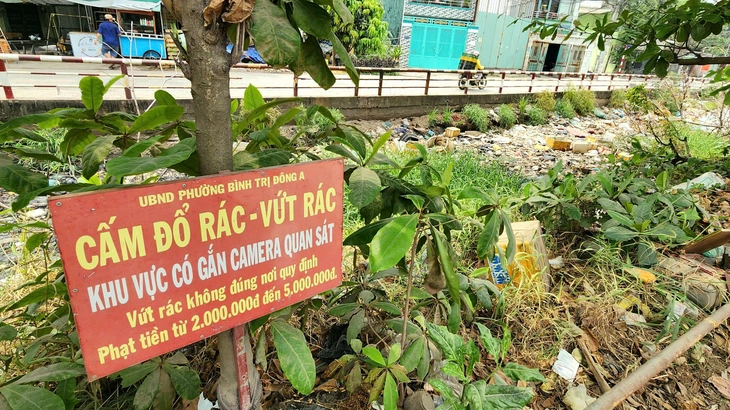 Rác dồn ứ, bốc mùi trên kênh rạch ở quận Bình Tân - Ảnh 9.