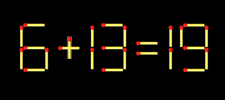 Thử tài IQ: Di chuyển một que diêm để 6+99=9 thành phép tính đúng - Ảnh 1.