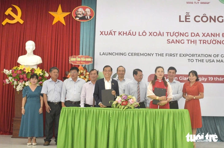 Xuất khẩu lô xoài tượng da xanh đầu tiên sang thị trường Mỹ  - Ảnh 4.