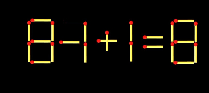 Thử tài IQ: Di chuyển một que diêm để 87+1=8 thành phép tính đúng - Ảnh 1.