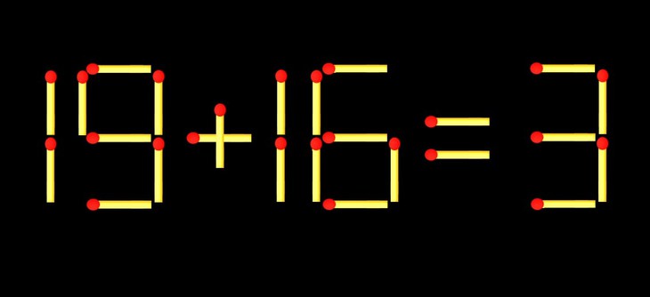 Thử tài IQ: Di chuyển một que diêm để 19x5=1 thành phép tính đúng - Ảnh 3.