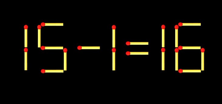 Thử tài IQ: Di chuyển một que diêm để 5+12=18 thành phép tính đúng - Ảnh 2.