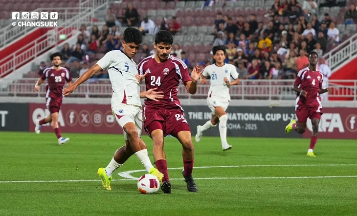 U23 Thái Lan xuống chót bảng ở Doha Cup 2025 sau 2 thất bại liên tiếp - Ảnh 1.