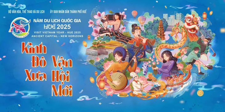 Công bố poster Năm Du lịch quốc gia 2025 với chủ đề 'Huế - Kinh đô xưa, vận hội mới' - Ảnh 1.